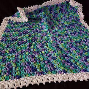 Crochet Wildflower Baby Blanket/New